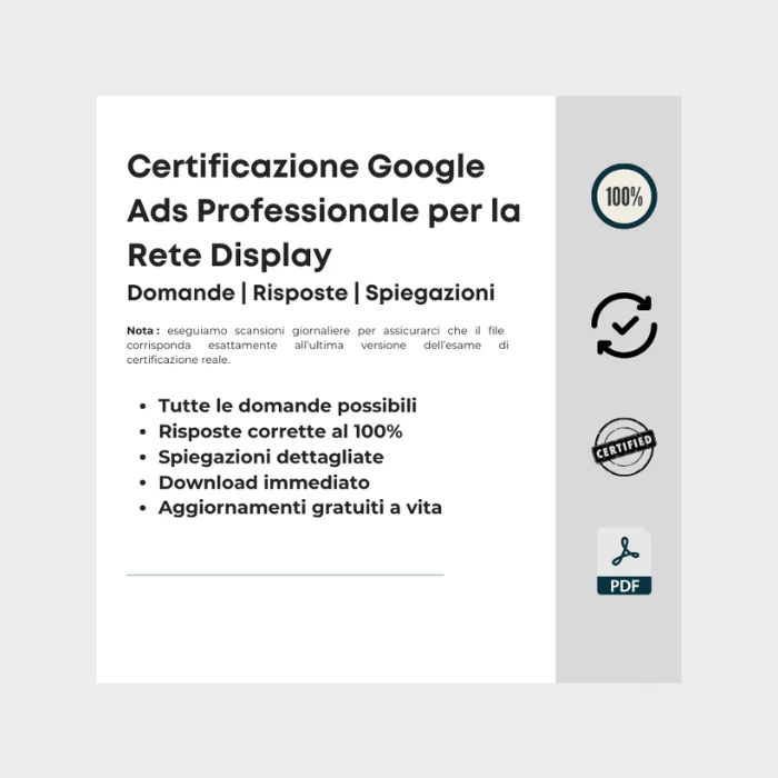 Immagine che mostra i titoli delle copertine degli ebook Risposte: Certificazione Google Ads Professionale per la Rete Display [Aggiornato]